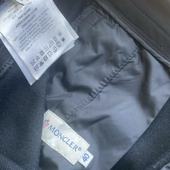 Moncler Women Skinny Black Pants Size 40 XS